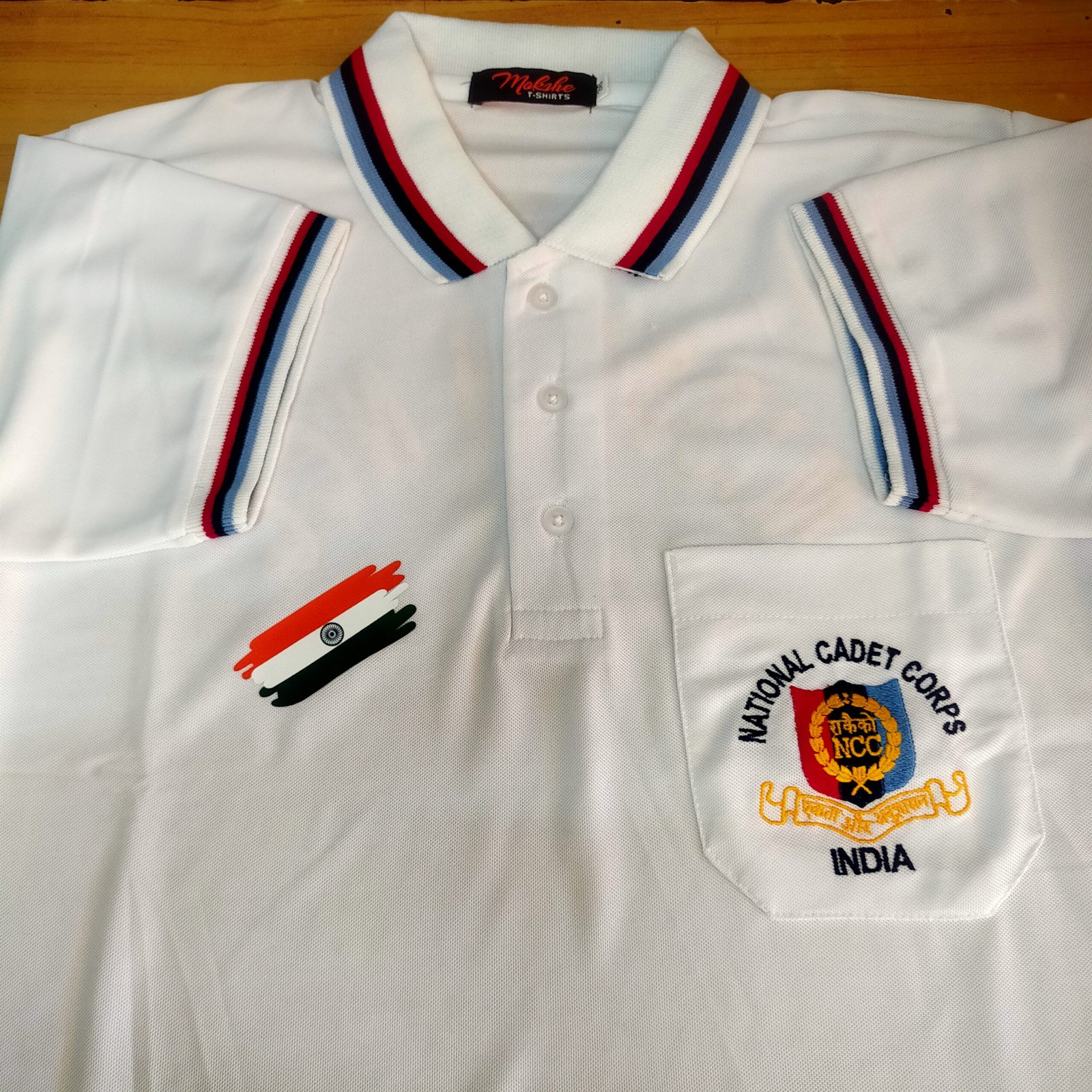 MISSION NCC Tshirt White For NCC Boys & Girls Cadet